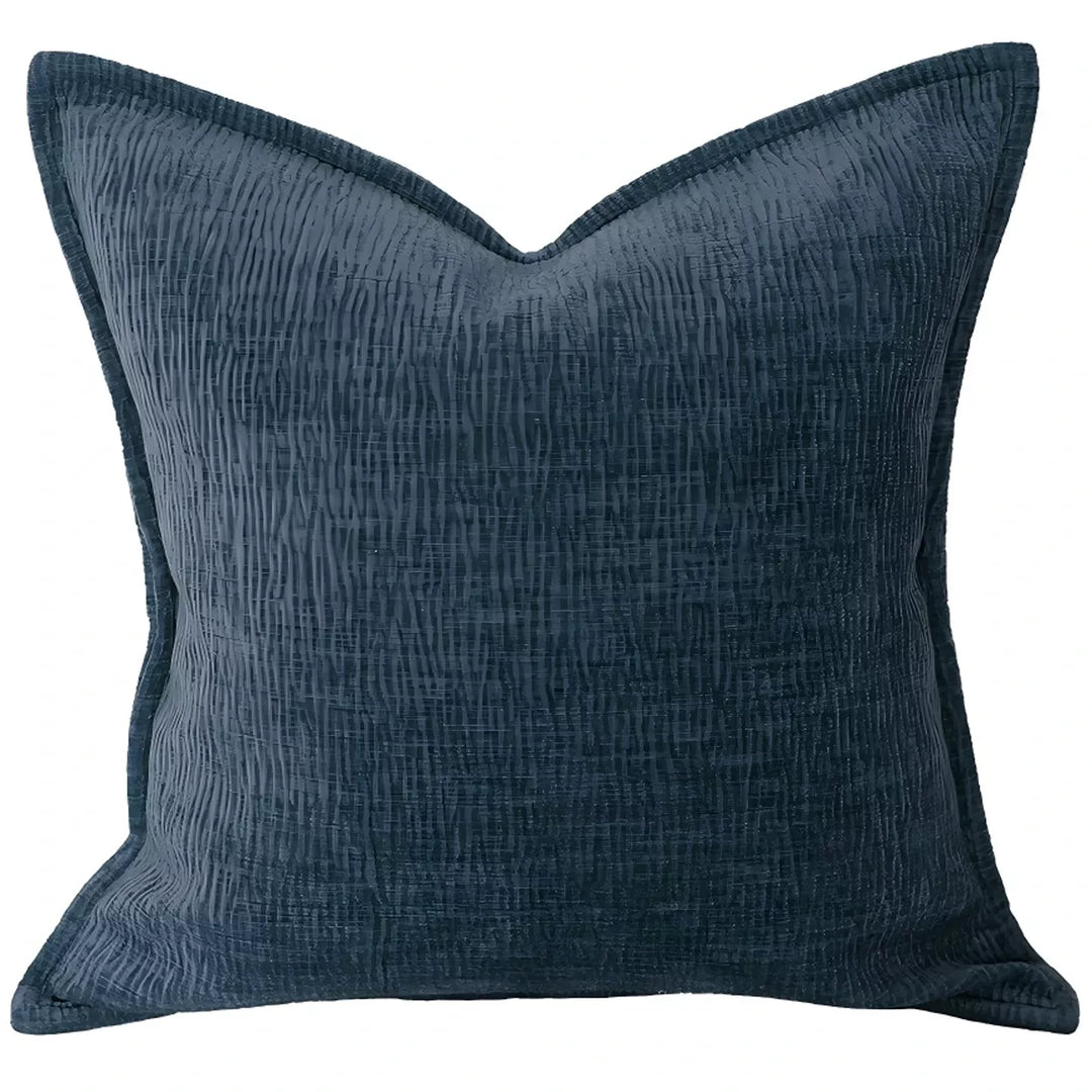 Moddi Ripple Chenille Cushion 45x45cm - Navy