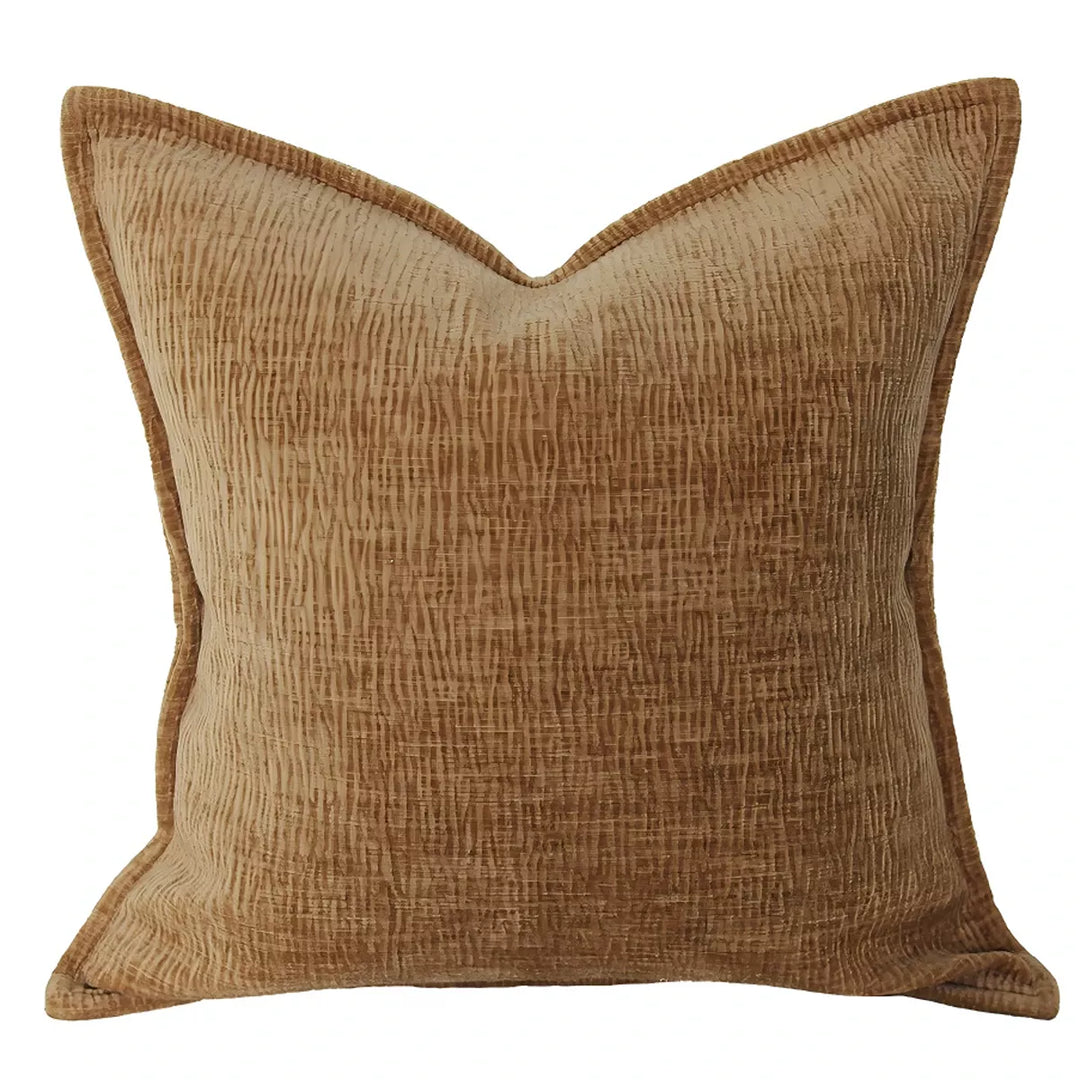 Moddi Ripple Chenille Cushion 45x45cm - Tan