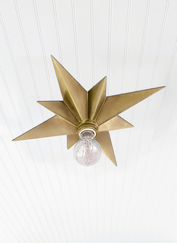 Star Flush Mount - Antique Brass Visual Comfort 2