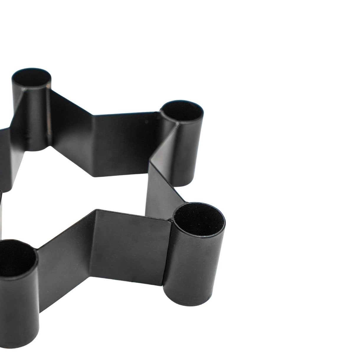 Ivyline Star Shaped Centrepiece Dinner Candle Holder in Black