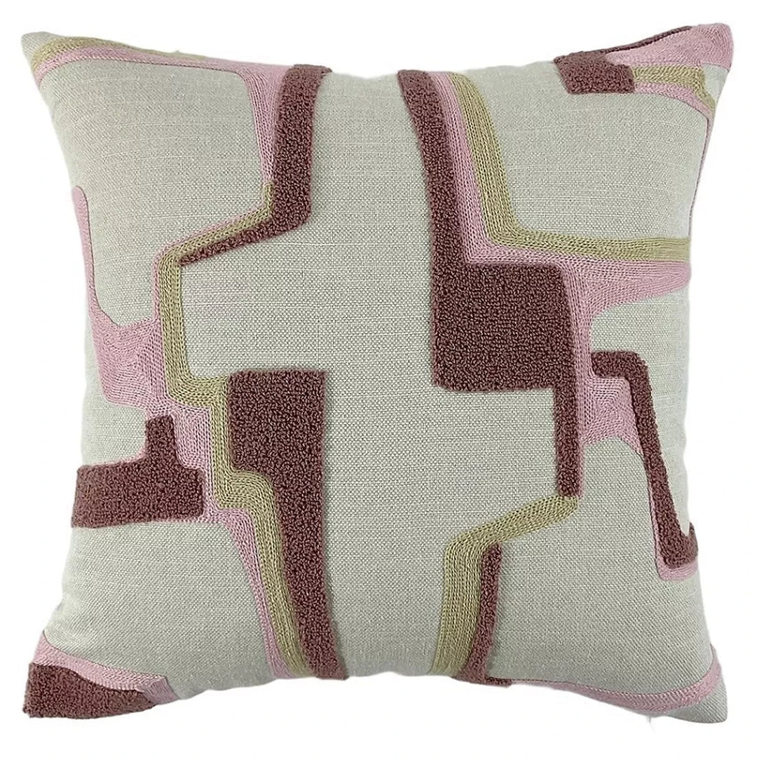 Alto Abstract Cushion 43x43cm - Pink