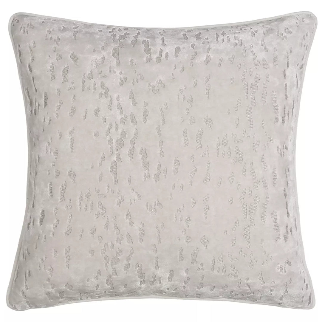 Drip Happens Cut Velvet Slash Cushion - Ivory