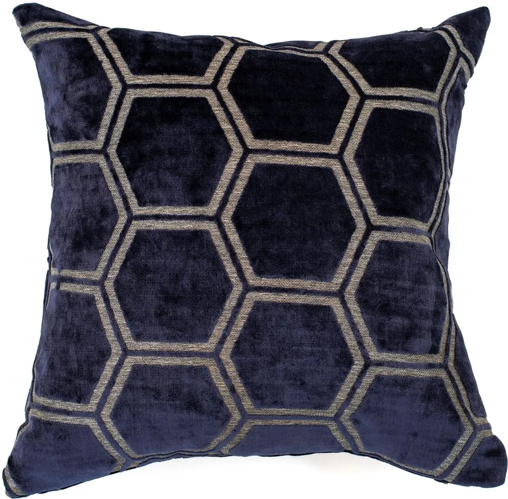 Malini Ivor Cushion in Navy