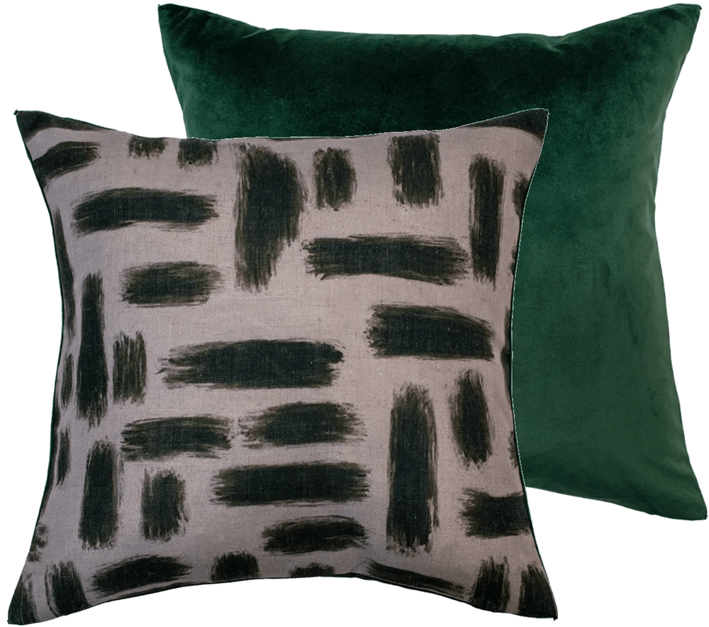 Malini Kentish Cushion in Olive