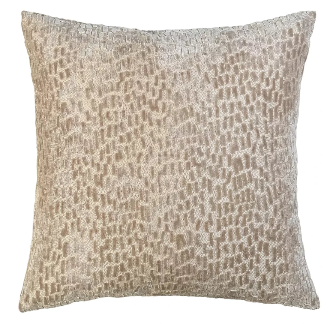 Melody Velvet Dash Cushion - Taupe