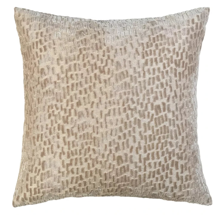 Melody Velvet Dash Cushion - Taupe