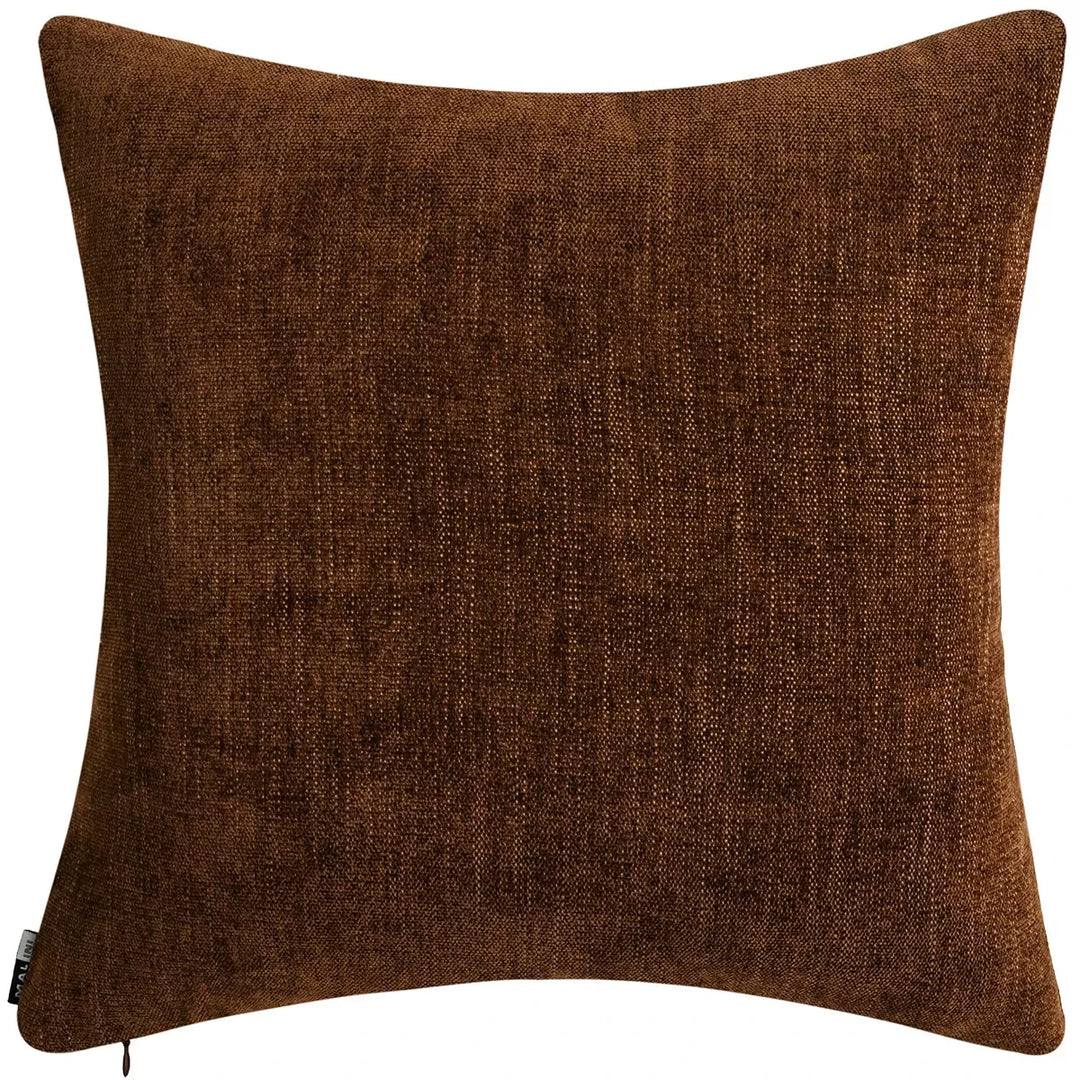Otis Patch Cushion 45x45cm - Brown