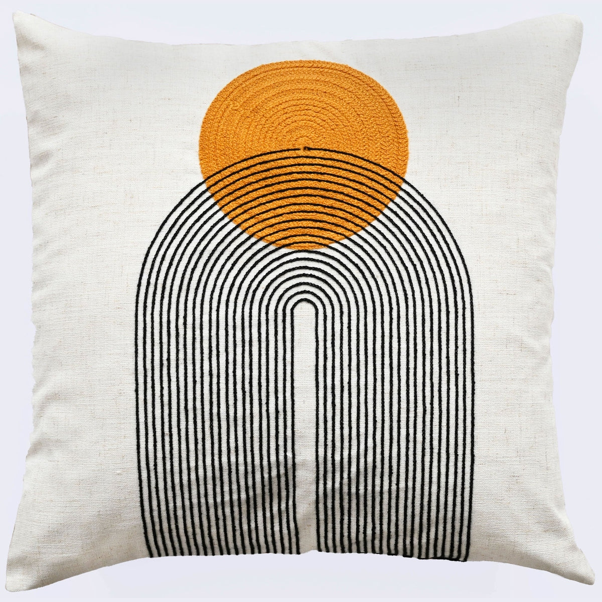 Malini Saloni Cushion in Mustard - 45 x 45cm