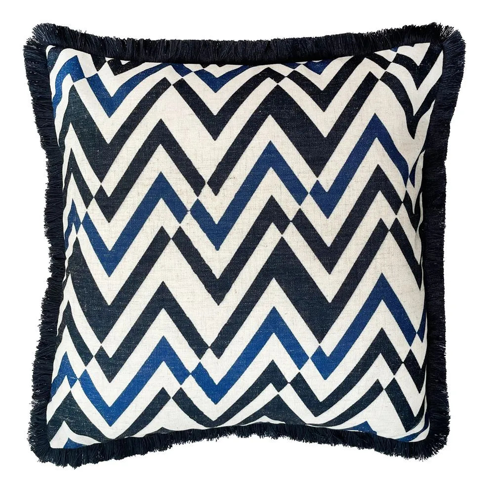 Malini Soma Cushion in Navy