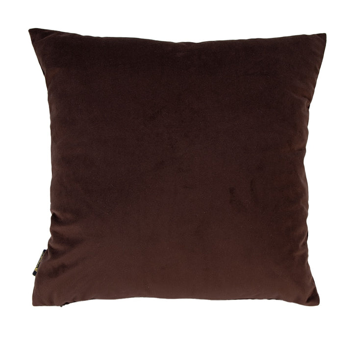 Tied Up Velvet Bow Cushion 45x45cm - Chocolate Malini 3