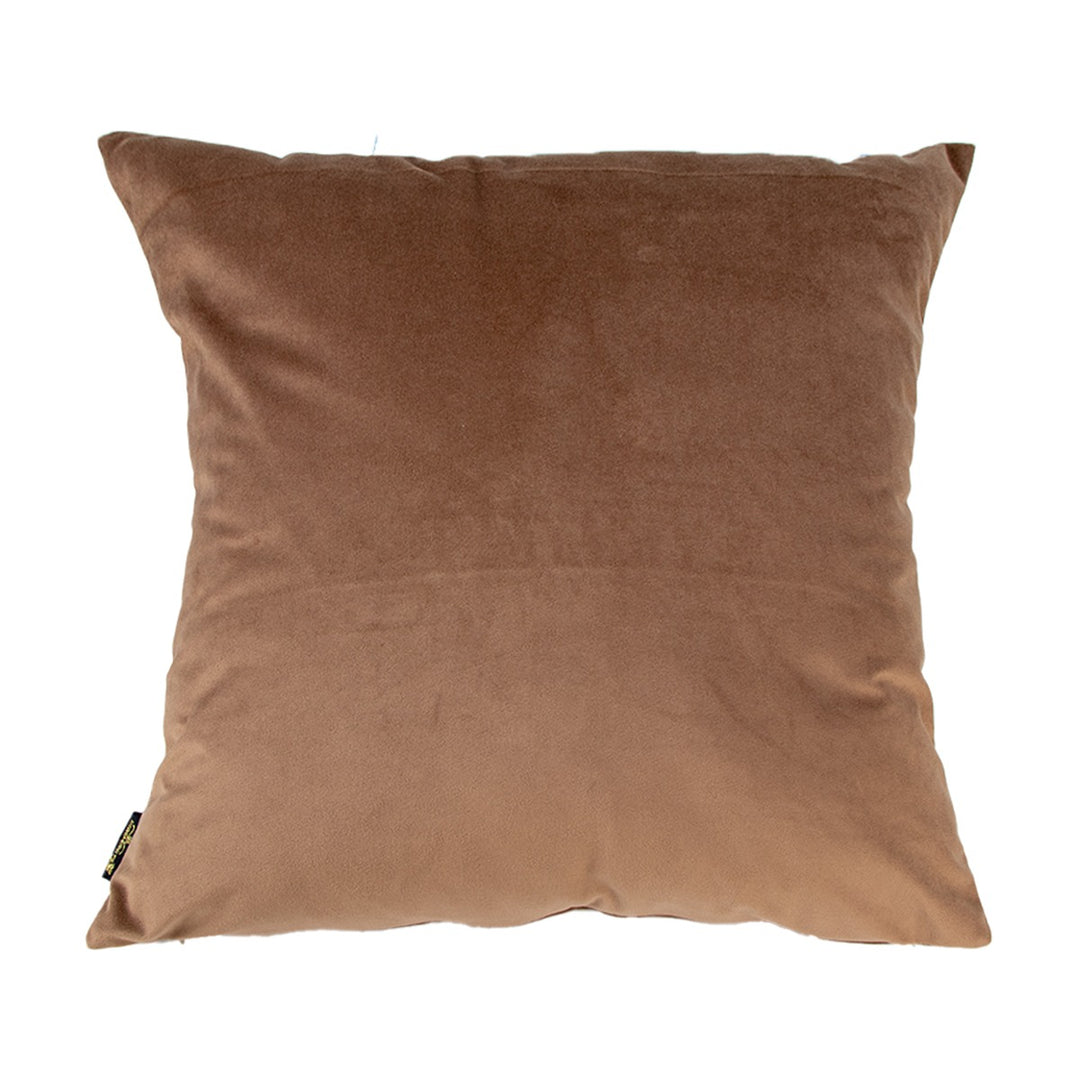 Tied Up Velvet Bow Cushion 45x45cm - Taupe Malini 3