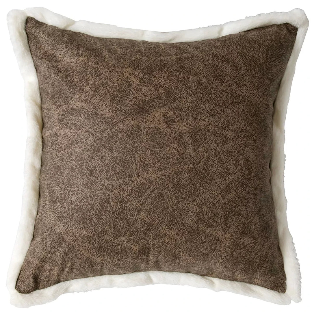 Toughnut Distressed Faux Leather Cushion 45x45cm