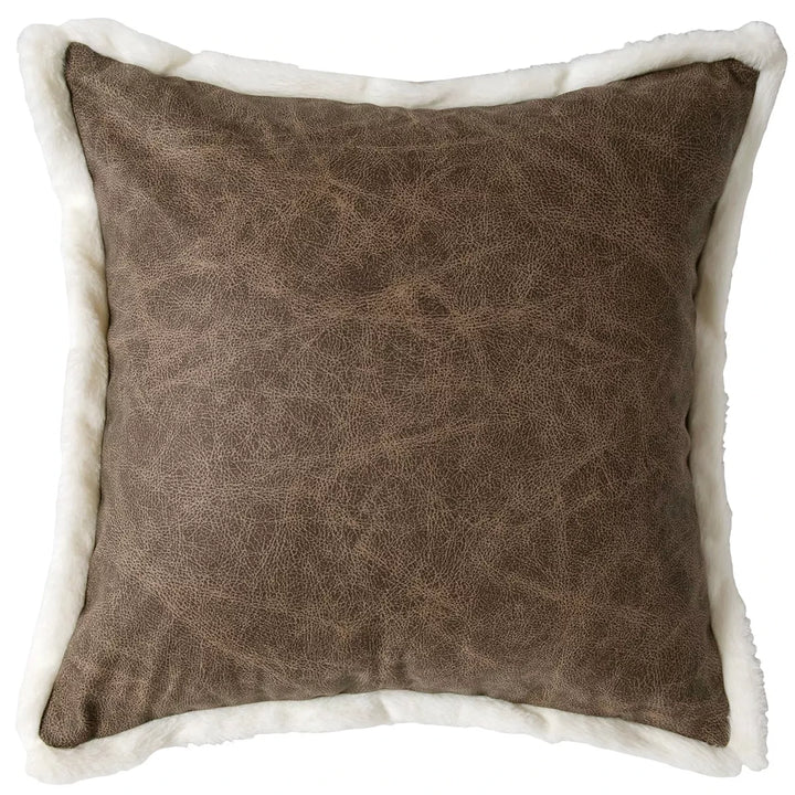 Toughnut Distressed Faux Leather Cushion 45x45cm