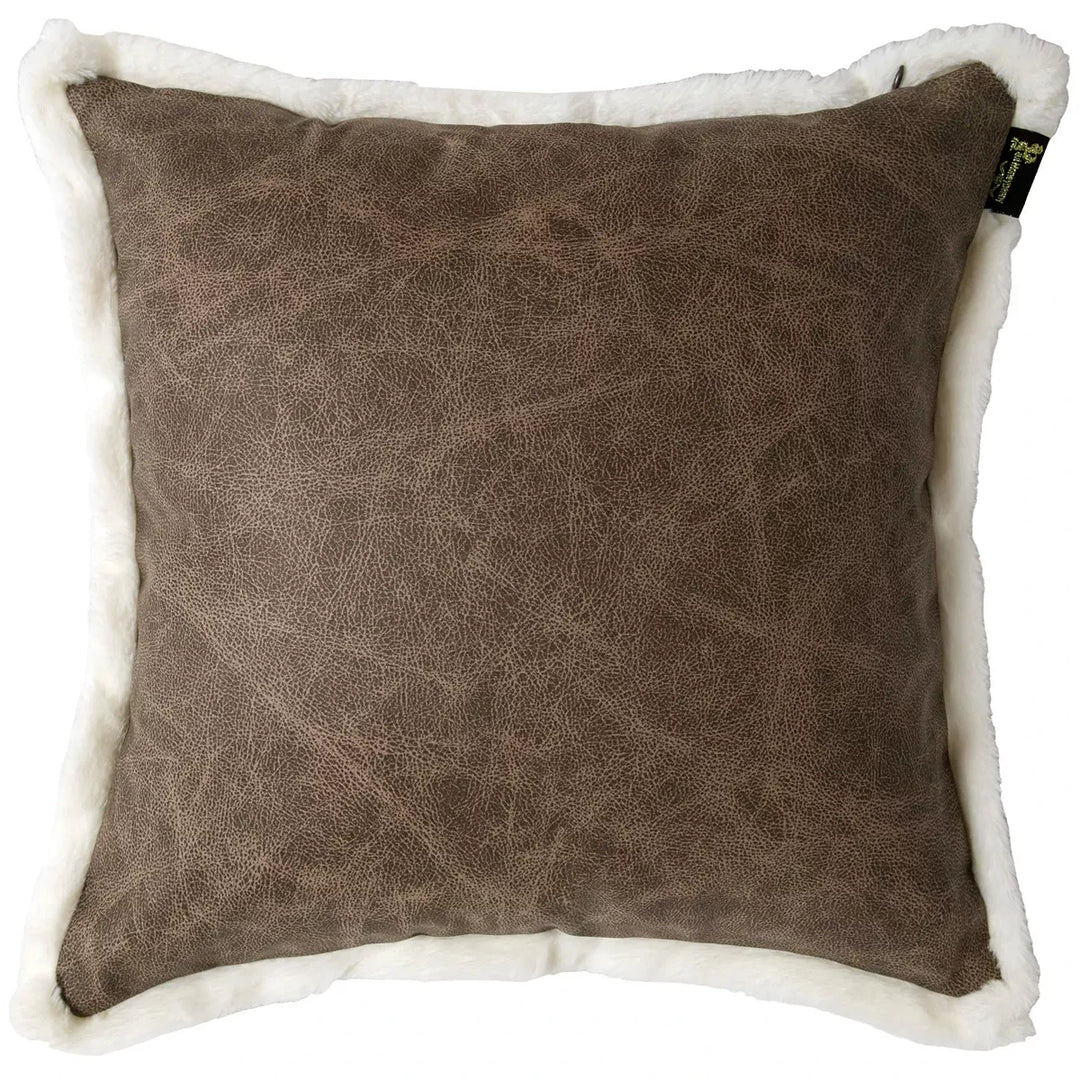 Toughnut Distressed Faux Leather Cushion 45x45cm