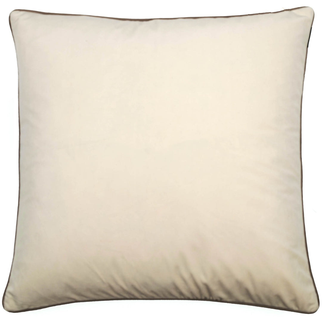 Two Faced Velvet Cushion - Black & Cream Malini 2