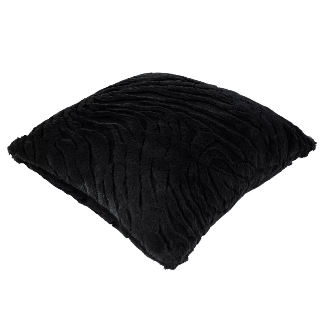Ziggy Faux Fur Cushion 45x45cm - Black