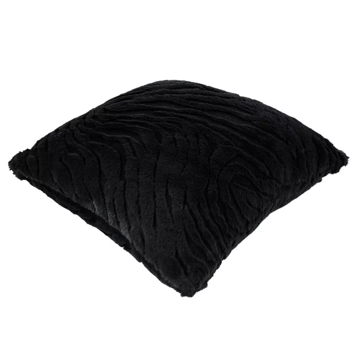Ziggy Faux Fur Cushion 45x45cm - Black