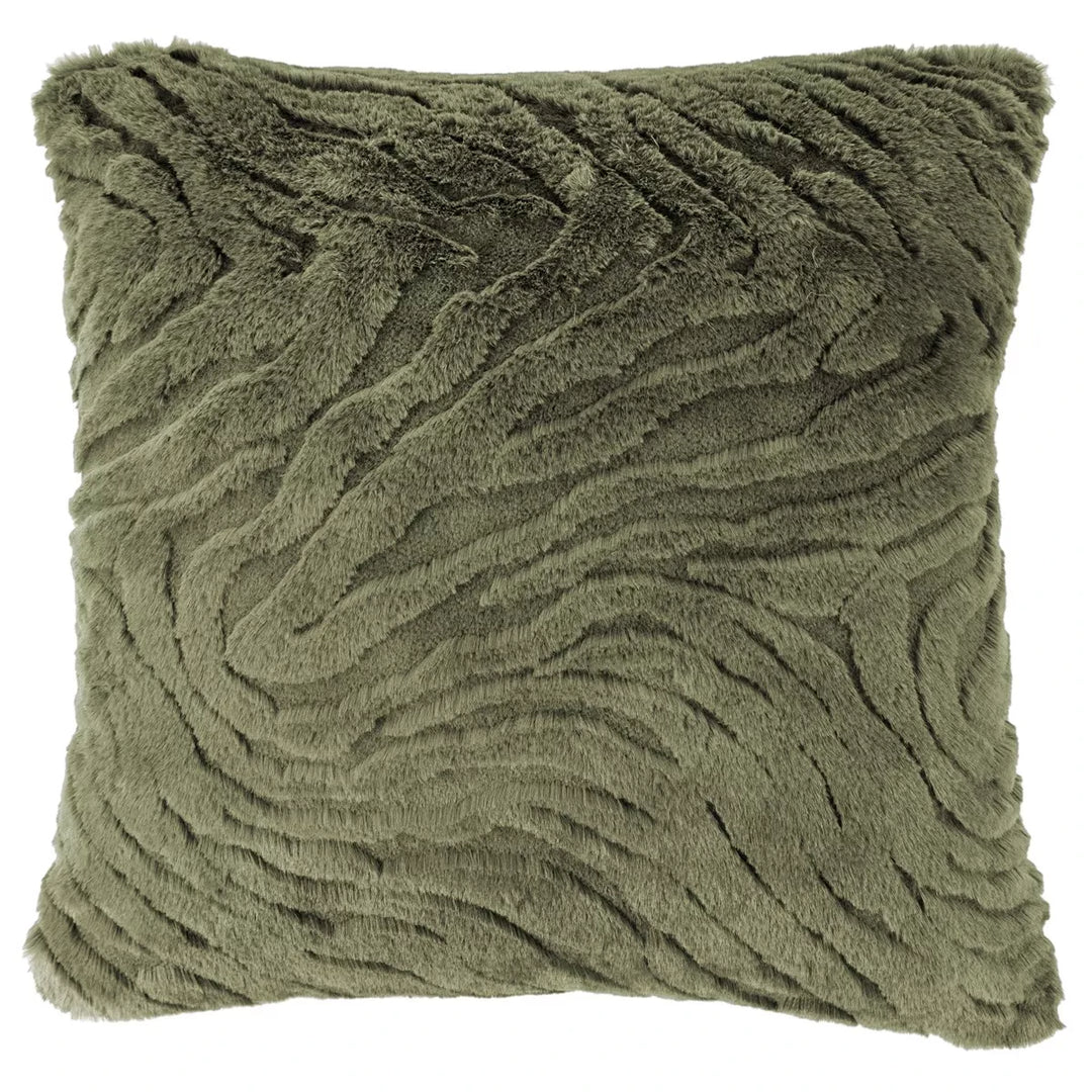 Ziggy Faux Fur Cushion 45x45cm - Sage