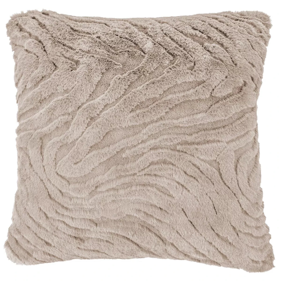 Ziggy Faux Fur Cushion 45x45cm - Taupe