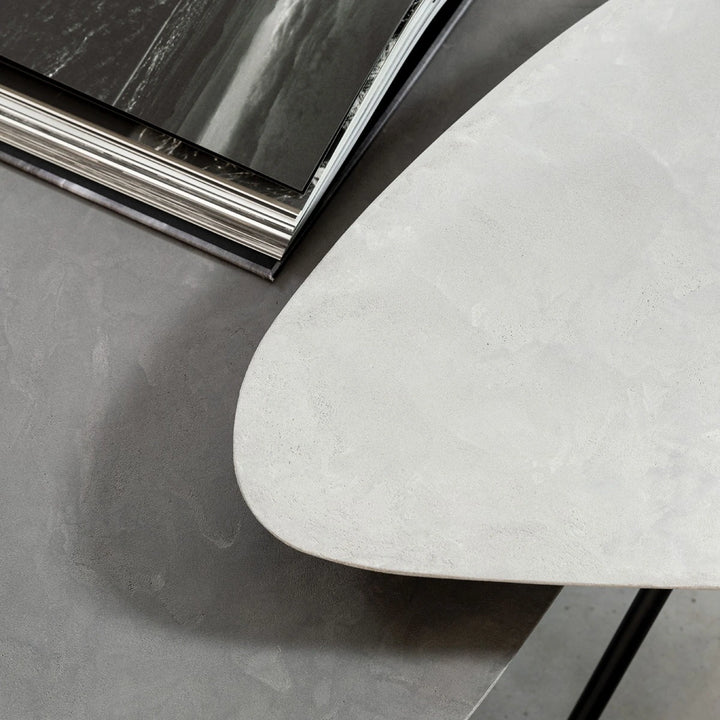 Scala Mortex Set of 2 Pebble Coffee Tables - Frost & Dusk
