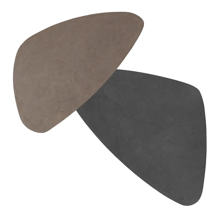Scala Mortex Set of 2 Pebble Coffee Tables - Fudge & Pepper