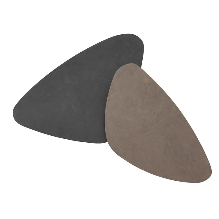 Scala Mortex Set of 2 Pebble Coffee Tables - Fudge & Pepper