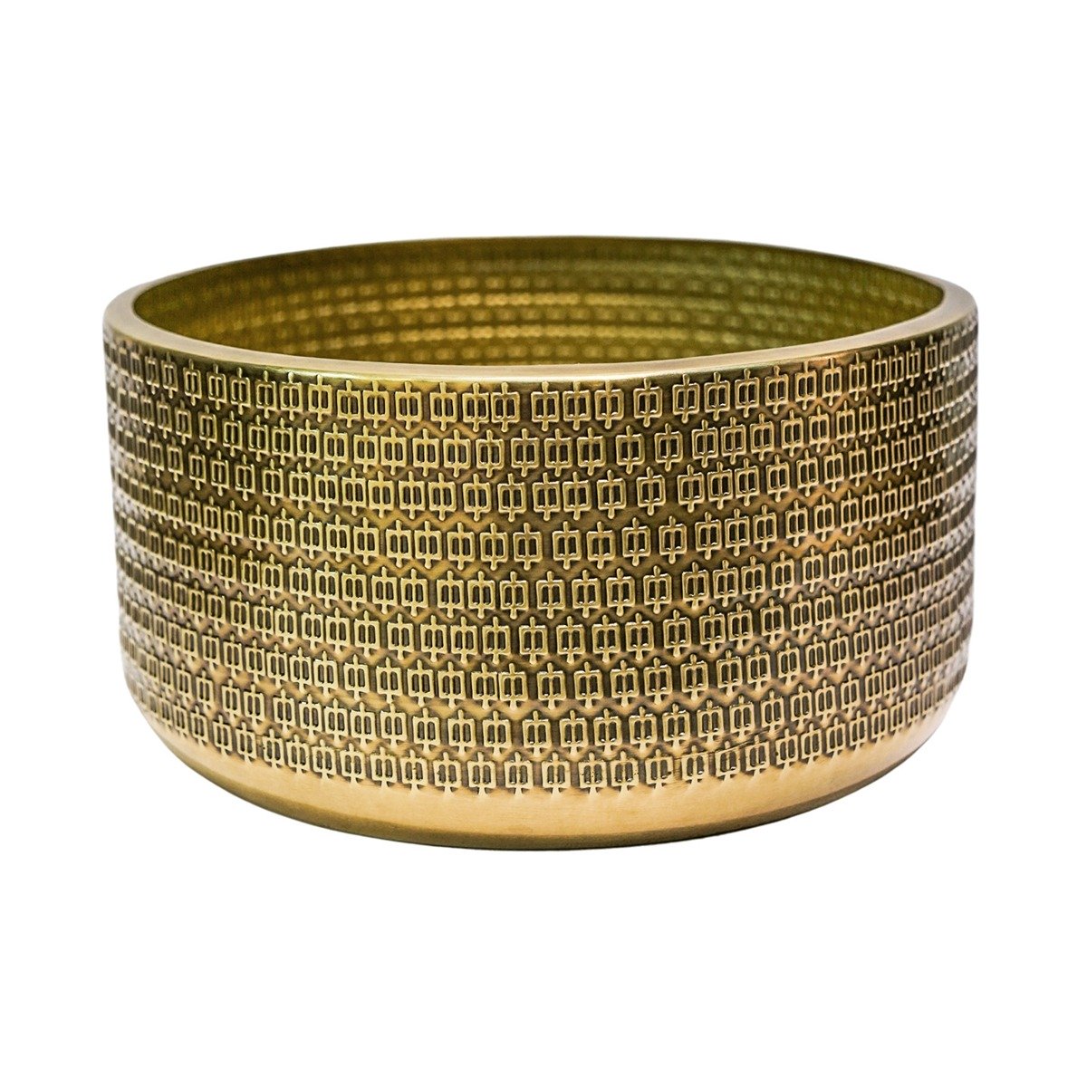 Ivyline Solis Embossed Bowl in Gold