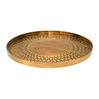 Ivyline Solis Embossed Tray in Gold