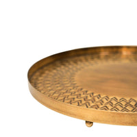 Ivyline Solis Embossed Tray in Gold