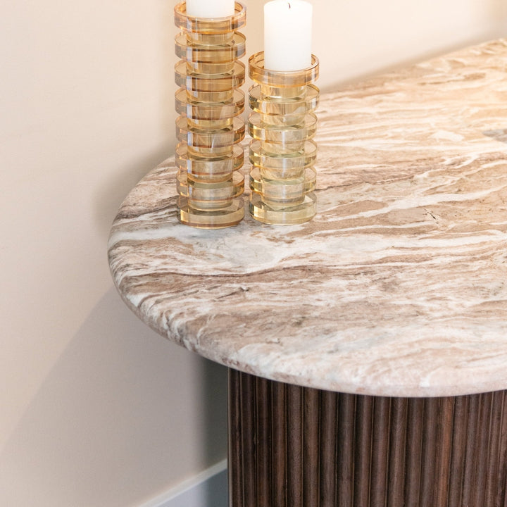 Rashford Marble Desk - Dark Brown Richmond 11