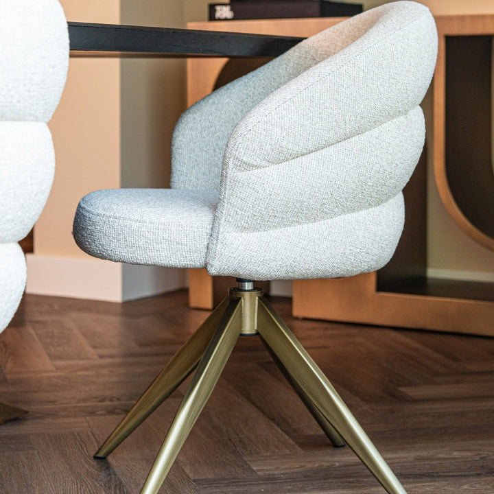 Zendaya Swivel Chair - Biscotti Richmond 3