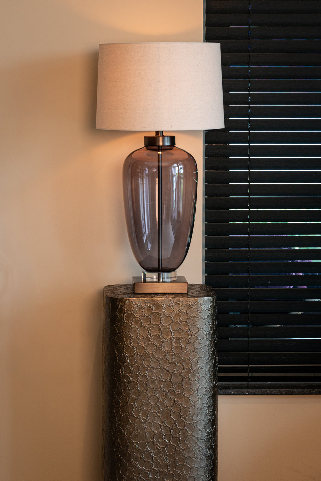 Monsoe Table Lamp - Smoke
