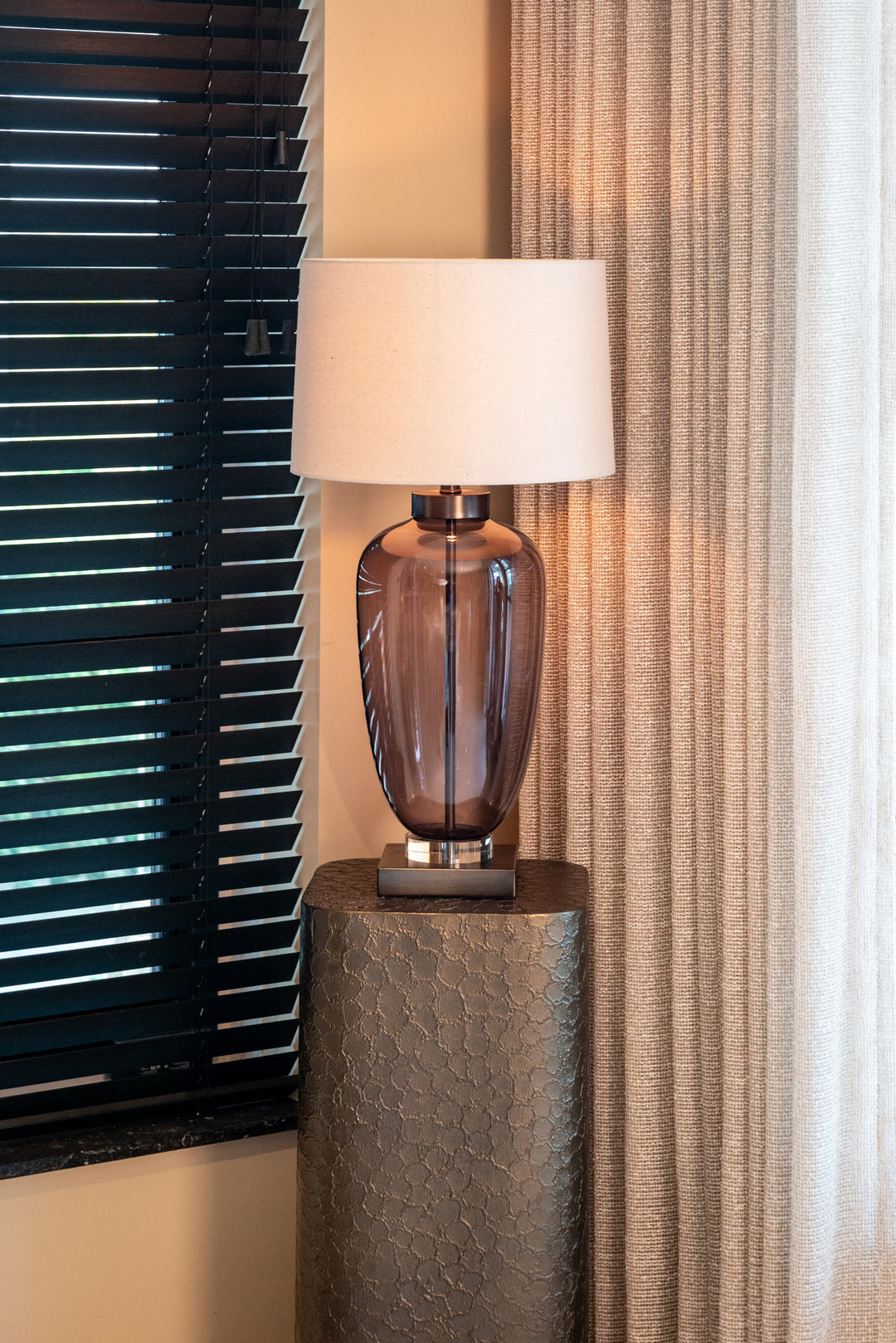 Monsoe Table Lamp - Smoke