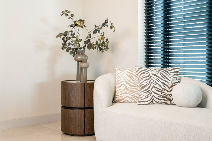 Tara Cushion - Taupe Tiger