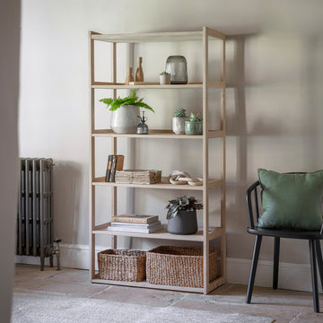 Garden Trading Hambledon 5 Tier Bookshelf in Natural