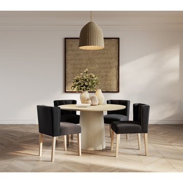 O&Co Ari Winged Dining Chair in Anthracite