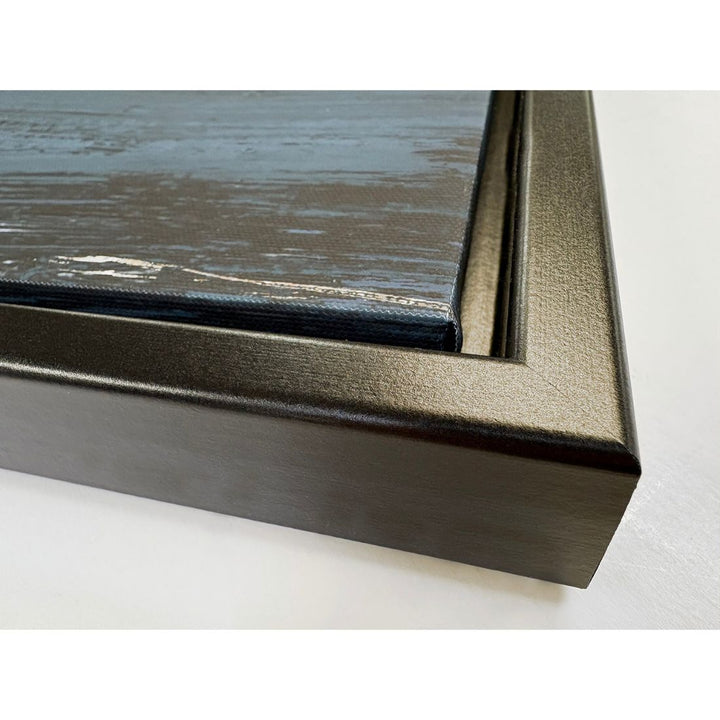 Shine II Framed Canvas - Navy & Gold