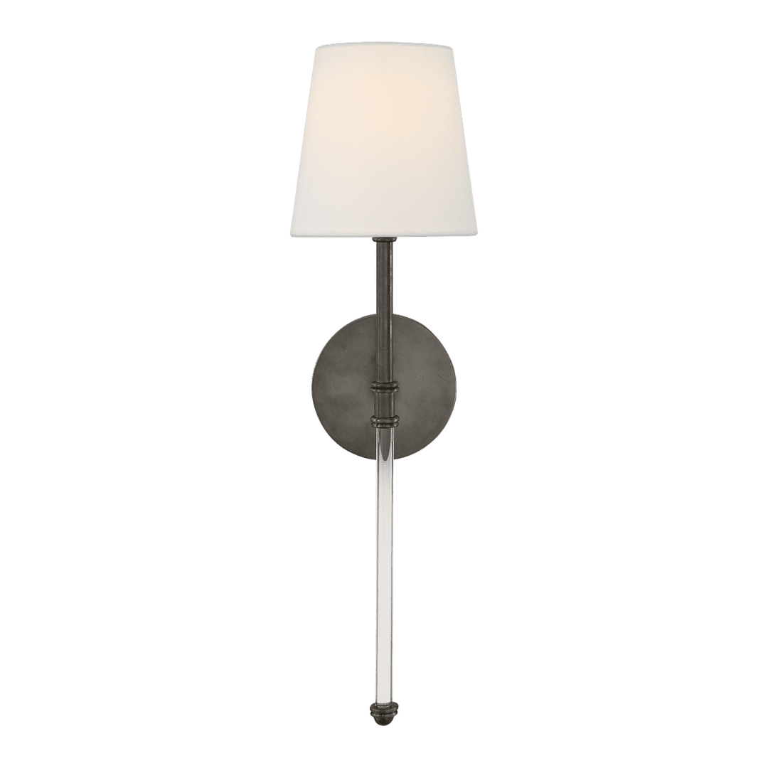 Camille Sconce - Bronze with Linen Shade Visual Comfort 1