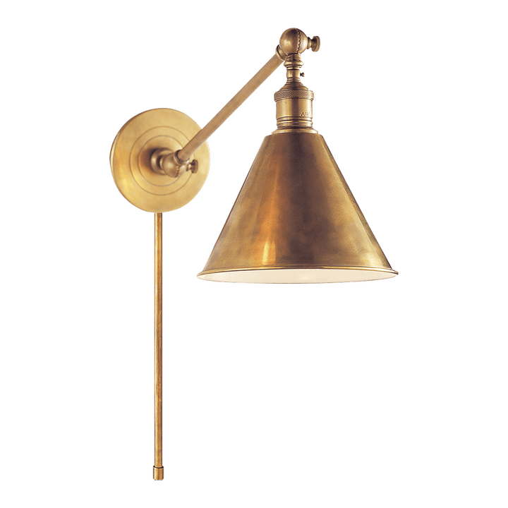 Boston Functional Single Arm Library Light - Antique Brass Visual Comfort 1