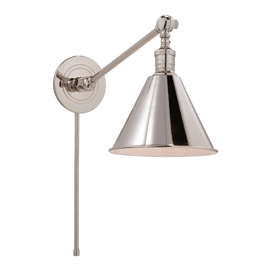 Boston Functional Single Arm Library Light - Polished Nickel Visual Comfort 1