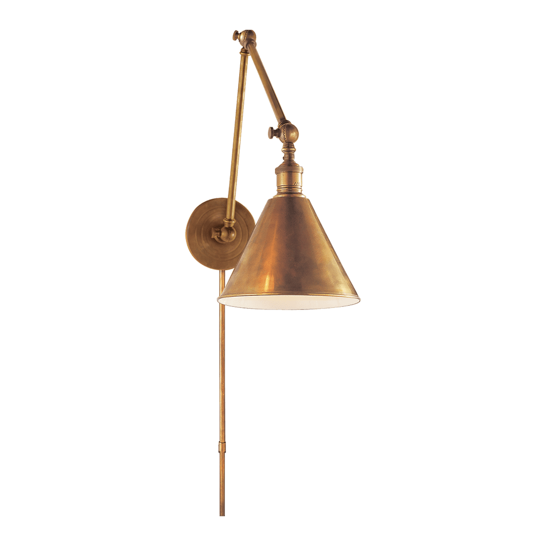Boston Functional Double Arm Library Light - Antique Brass Visual Comfort 1