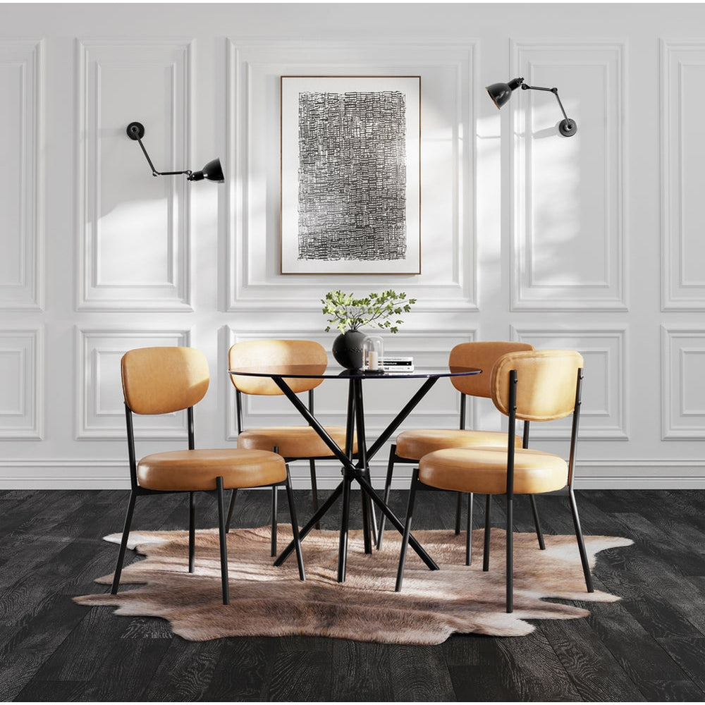 Ross Set of 2 Dining Chairs - Caramel LPD Home 2