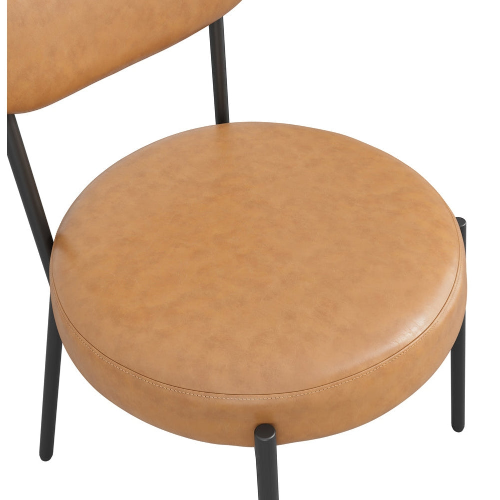 O&Co Ross Set of 2 Dining Chairs in Caramel