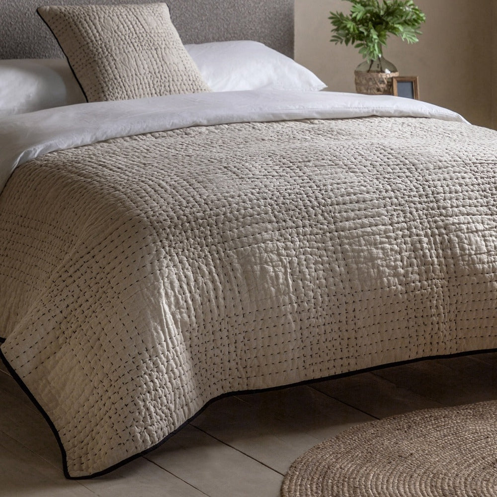 Matrix Bedspread 240x260cm - Beige GalleryDirect 6