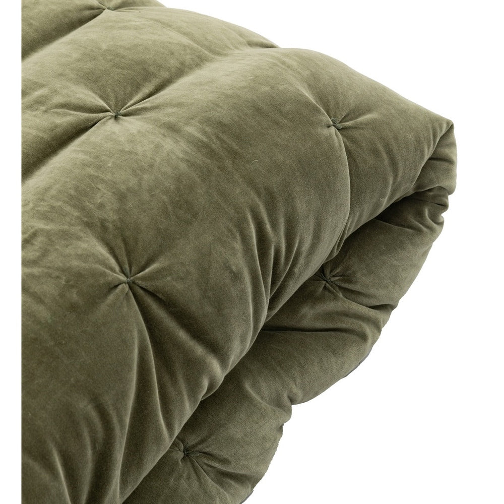Opulent Velvet Bedspread 220 x 240cm - Green GalleryDirect 2