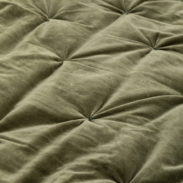 Opulent Velvet Bedspread 220 x 240cm - Green GalleryDirect 3