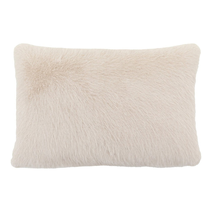 Maple Faux Fur Cushion 40x60cm - Oatmeal GalleryDirect 1