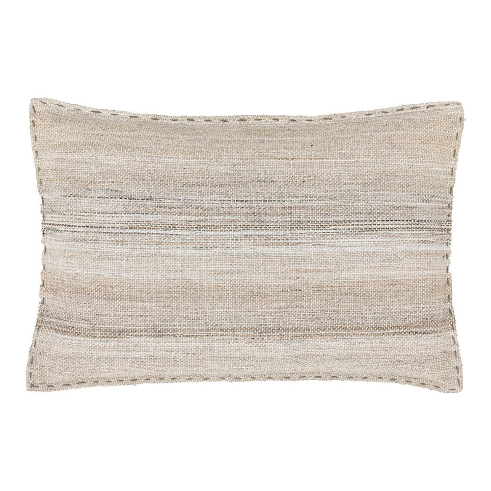 Cardinham Stitched Cushion 40x60cm - Ecru GalleryDirect 1