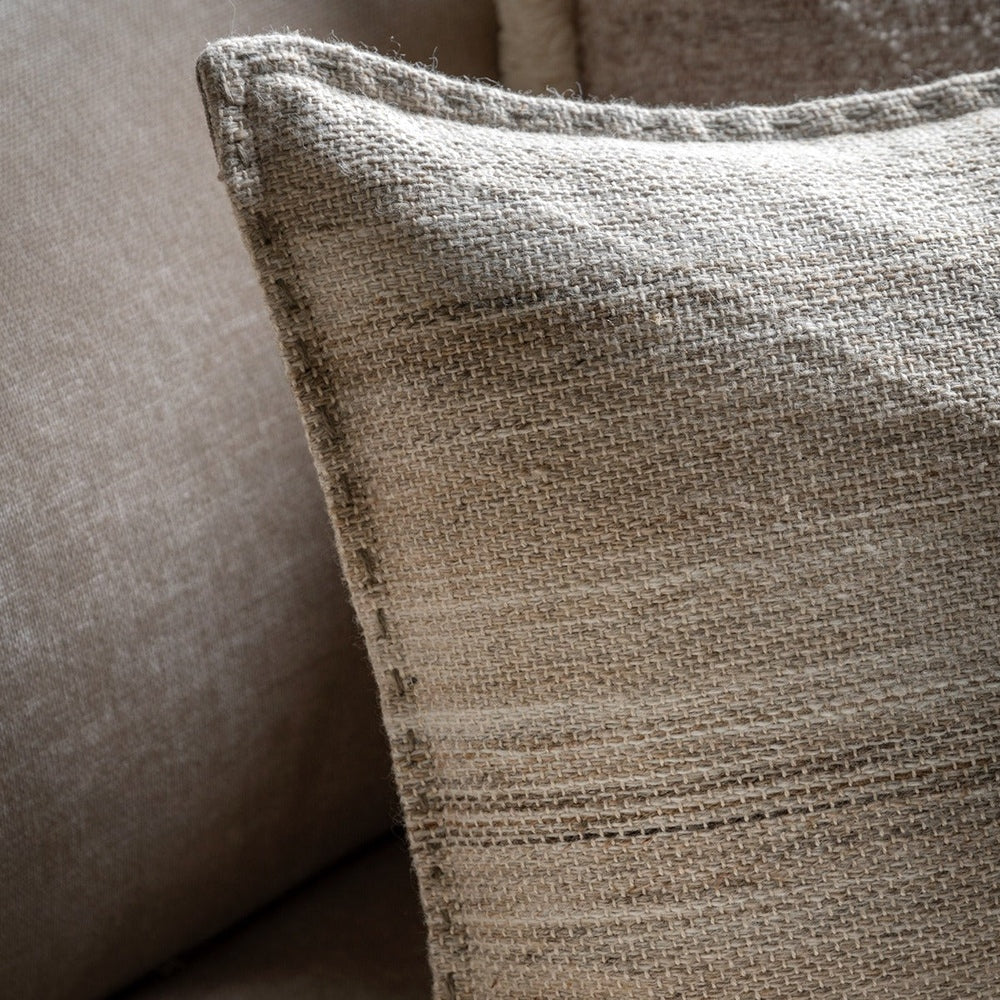 Cardinham Stitched Cushion 40x60cm - Ecru GalleryDirect 3