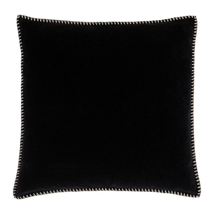 Nico Velvet Cushion 50cm - Black GalleryDirect 1